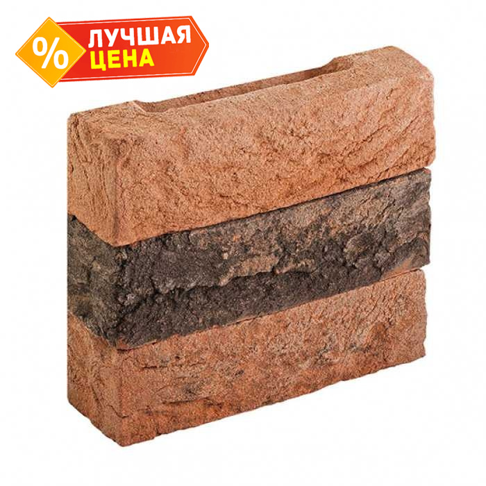 Кирпич облицовочный Донские зори Вельяминово, 215х50х65 мм