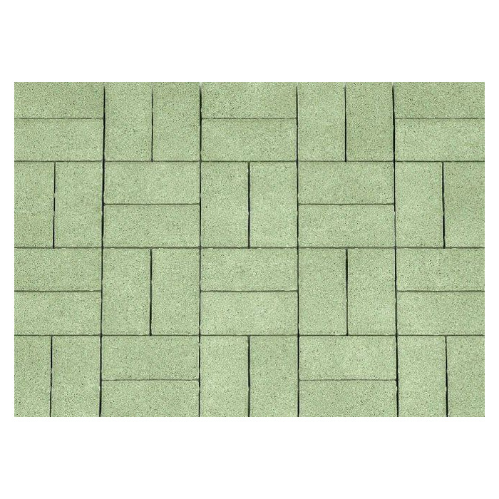 Брусчатка Каменный Век Кирпичик 200х100х60 мм. Зеленый