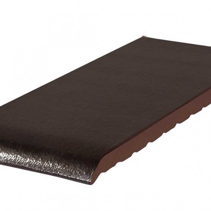 Клинкерный подоконник KING KLINKER 17 Onyx black, 200*120*15 мм